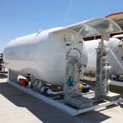 Q345R 모바일 LPG 기체 봉입 주유소 30000L 5000L